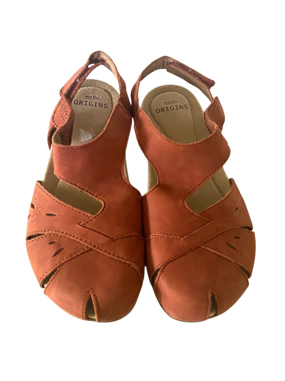 EARTH ORIGINS BERDINE Sandals 8w Auburn